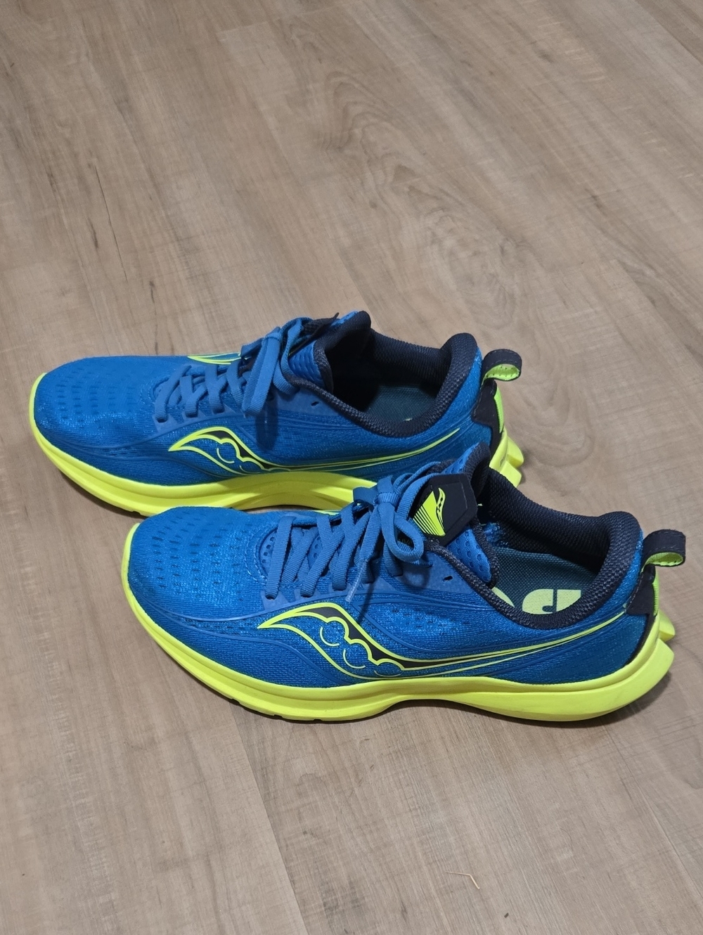 Saucony Blue with Neon Yellow Accent Running Sneakers